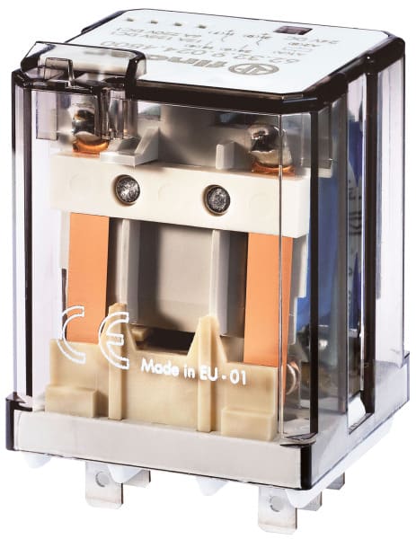 FINDER - Leistungs-Steckrelais + Blasmagnet, 2 S 16A, Kontaktmaterial AgSnO2, Spule 12VDC
