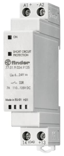 FINDER - Relais 1 SSR-Kontakt 7A/85 -140VDC, Einschaltstrom -60A 10ms, Eingang 6 -24VDC