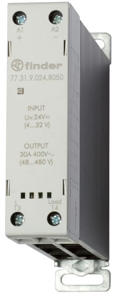FINDER - Relais 1 SSR-Kontakt 30A/60 -440VAC, Einschaltstrom -520A 10ms, Eingang 24VDC