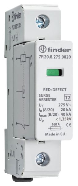 FINDER - Überspannungsableiter Typ 2, Varistor,  1-ph, Uc = 275 V