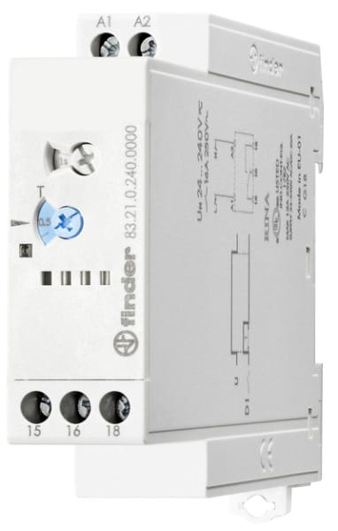FINDER - Zeitrelais, Einschaltwischer, 1 W 16A, für 24 bis 240VAC/DC