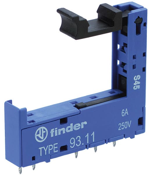 FINDER - Fassung,blau, mit Printanschlüssen, für Relais 34.51 oder 34.81