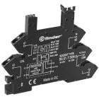 FINDER - Fassung,schwarz, Zugfeder, Relais 34.51 oder 34.81, für 6 bis 24VAC/DC