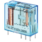 FINDER - Steck-/Printrelais, 2 W für 10A, Spule 24VDC, sensitiv