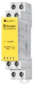 FINDER - Relaismodul zwangsgeführte Kontakte, 2S+1Ö für 10A, Anschlussspannung 24VDC