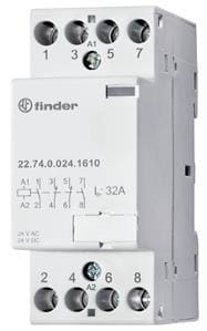 FINDER - Installationsschütz, 4 Schließer 32 A, Spule 230 V AC/DC