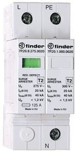 FINDER - SPD Typ 2, 1-phasig, Varistor+Funkenstr.