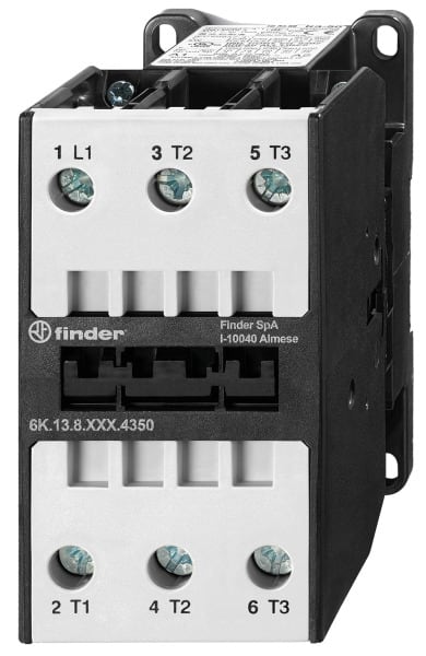 FINDER - Industrieschütz für Tragschiene, 3 Schließer 50 A (400 V – AC 3)
