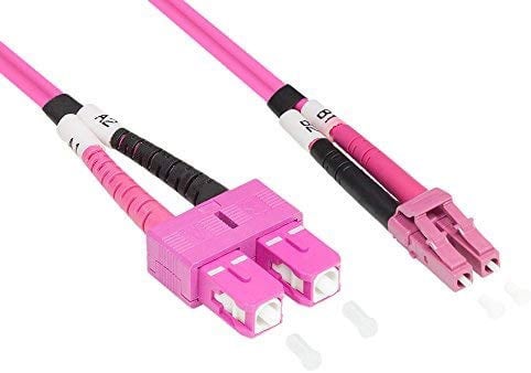 CABLEDOC - LWL-Patchkabel 2mm OM4 LSOH SC <> LC 3m