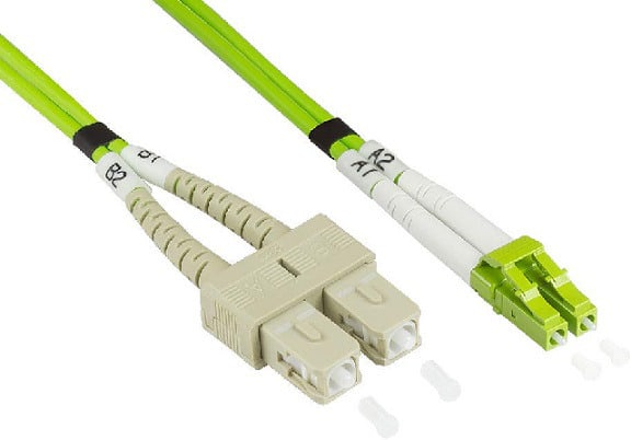 CABLEDOC - LWL-Patchkabel 2mm OM5 LSOH SC <> LC 1m
