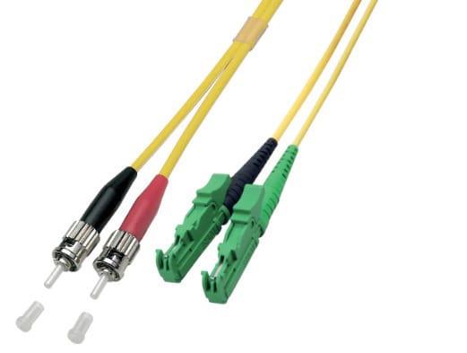 CABLEDOC - LWL-Patchkabel 2mm OS2 LSOH ST <> E2000/APC 8° 3m
