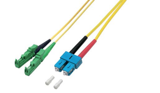 CABLEDOC - LWL-Patchkabel 2mm OS2 LSOH SC <> E2000/APC 8° 20m