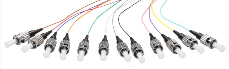 CABLEDOC - LWL ST-Pigtail Simplex OM2 12-färbig VPE 12 Stk