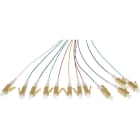 CABLEDOC - LWL LC-Pigtail Simplex OM3 12-färbig VPE 12 Stk