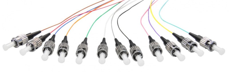 CABLEDOC - LWL ST-Pigtail Simplex OM4 12-färbig VPE 12 Stk