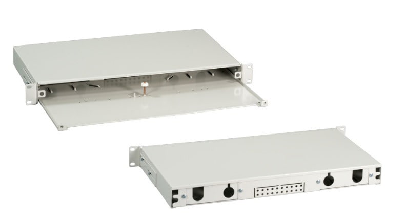 CABLEDOC - LWL Spleiß.-/ Breakoutbox 19'' 1HE ausziehbar ohne Blende