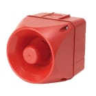 AUER - ASM Elektron.Mehrtonsirene mit Klang- bildauswahl, 32 Töne, 24-48V AC/DC, rot