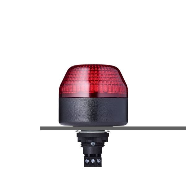 AUER - IBL LED-Einbauleuchte 65mm Warn-/Blinkl. rot, 24 V AC/DC, schwarz