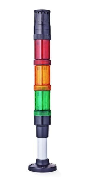AUER - ECO40 modulare Signalsäule Ø 40mm 24 V AC/DC Summer rot-orange-grün, schwarz