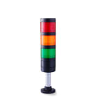 AUER - PC7 Signalsäule Ø 70mm 24 V AC/DC rot-orange-grün, 100mm, schwarz