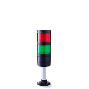 AUER - PC7 Signalsäule Ø 70mm 24 V AC/DC rot-grün, 100mm, schwarz