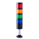 AUER - PC7 Signalsäule Ø 70mm 24 V AC/DC rot-orange-grün-blau, 100mm, schwarz