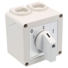 KRAUS&NAIMER - Umschalter m.0 20A,2pol.,'1-0-2',60Grad,AP-Geh.IP42