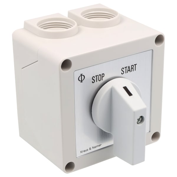 KRAUS&NAIMER - Umschalter m.0 25A,1pol.,'1-0-2',60Grad,AP-Geh.IP42
