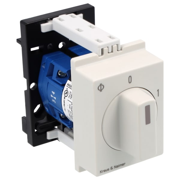 KRAUS&NAIMER - Ausschalter 10A,2pol.,'0-1',60Grad,REG 45mm