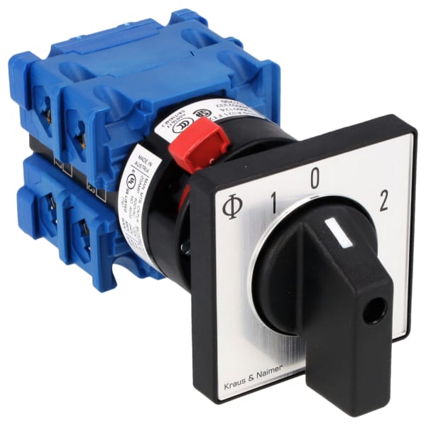 KRAUS&NAIMER - Umschalter m.0,Rückz.v.links,2pol.Zentralbef.