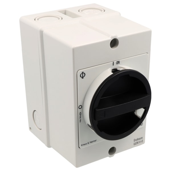 KRAUS&NAIMER - Hauptschalter 20A/5,5kW(AC-23B),3pol.+1NO/1NC,AP-Geh.IP66