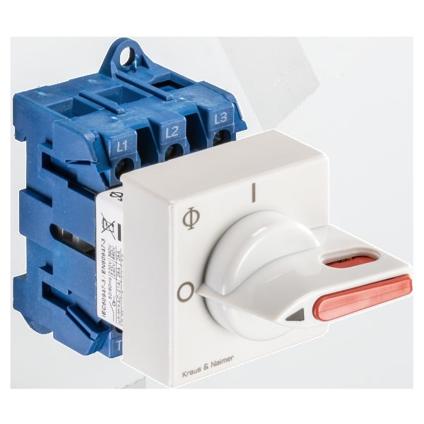 KRAUS&NAIMER - Hauptschalter 25A/7,5kW(AC-23B),3pol.REG 45mm