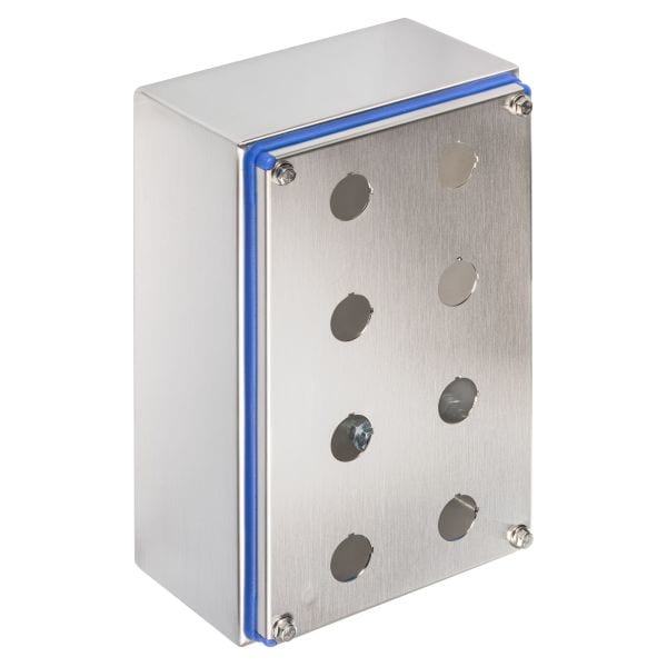 KRAUS&NAIMER - Edelstahl Schaltergehäuse BxHxT 160 x 250 x 100, 8 Einbaustellen