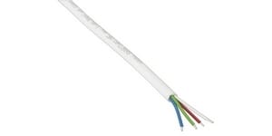BARTHELME - RGB-Kabel Außenbereich 4-polig rund weiß pro Meter