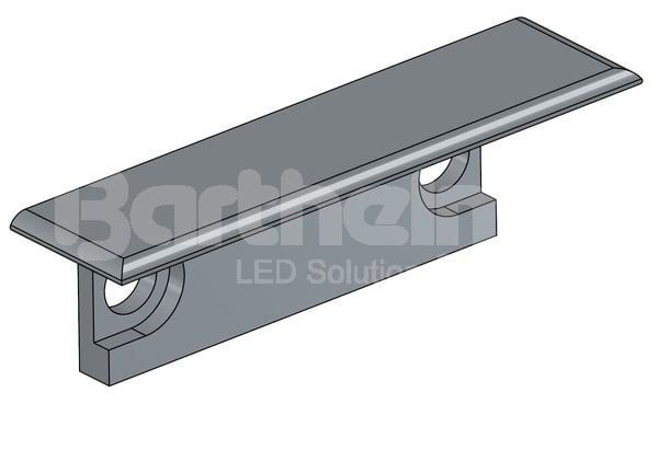 BARTHELME - Endkappen 2Stk+4Schrauben, Alu eloxiert f.Profil BARdolino Laminato