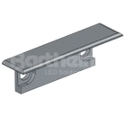 BARTHELME - Endkappen 2Stk+4Schrauben, Alu eloxiert f.Profil BARdolino Laminato