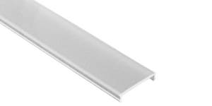 BARTHELME - Abdeckung flach satiniert PMMA f. LED-Profil GARliano 1 m