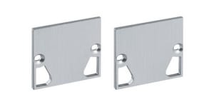 BARTHELME - Endkappen-Set Kabelführung Aluminium eloxiert für LED-Profil CATania 3030
