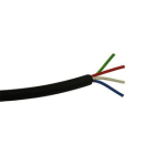 BARTHELME - Kabel 4-polig schwarz rund PUR für den Außenbereich 1 m