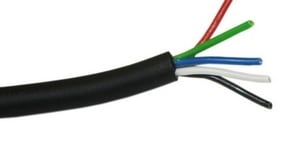 BARTHELME - Kabel 5-polig Innenbereich weiß rund PUR pro Meter