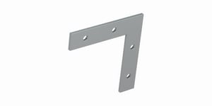 BARTHELME - Verbinder-Set 90°-Winkel Metall für LED-Profile der CATania-Serie