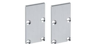 BARTHELME - Endkappen-Set hoch Aluminium eloxiert für LED-Profil BARdolino H