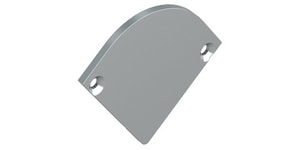 BARTHELME - Endkappen-Set halbrd. Aluminium eloxiert für LED-Profil CATania Angolo 3030