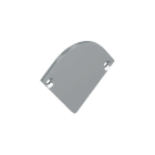 BARTHELME - Endkappen-Set halbrd. Aluminium eloxiert für LED-Profil CATania Angolo 3030