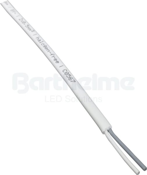 BARTHELME - Kabel AQUALUC oval weiß pro Meter