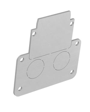 BARTHELME - Endkappen-Set für CATania 30 UP-Unterputzprofil Aluminium pressblank