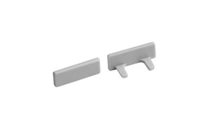 BARTHELME - Endkappen-Set steckbar Kunststoff grau für LED-Profil GARliano flex