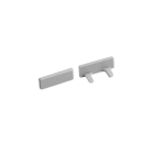 BARTHELME - Endkappen-Set steckbar Kunststoff grau für LED-Profil GARliano flex