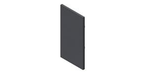 BARTHELME - Endkappen-Set schraublose Sichtfl. Alu. f. LED-Profil CATania 3030 Blackline