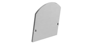 BARTHELME - Endkappen-Set halbrund Aluminium eloxiert passend für LED-Profil CATania 4040